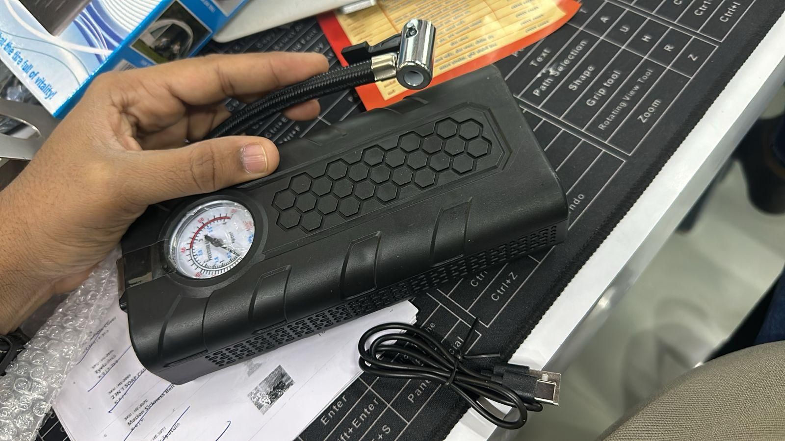 Portable Air Compressor Tire Inflator – Fast, Powerful & On-the-Go